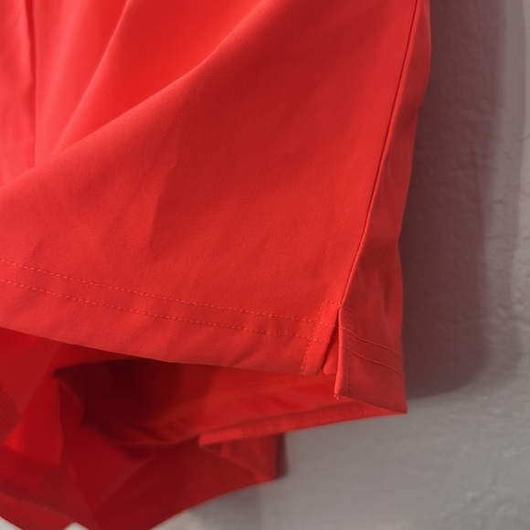 NWT $55 Fila Womens Essentials Woven Tennis Short Lined Fiery Coral Red Sz LARGE - Picture 7 of 9